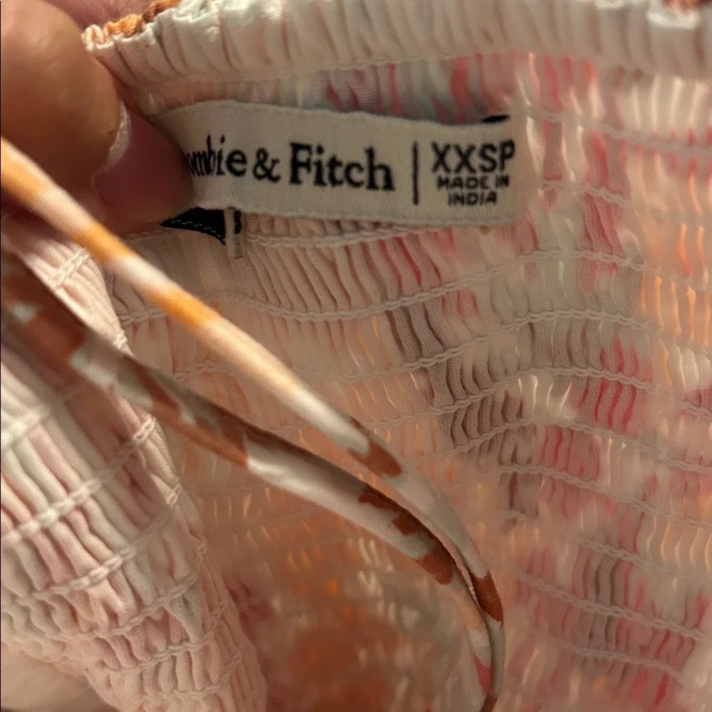 Abercrombie & Fitch Floral Emerson Poplin Midi Dress PETITE - Picture 4 of 4